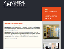 Tablet Screenshot of centralhostel.co.nz